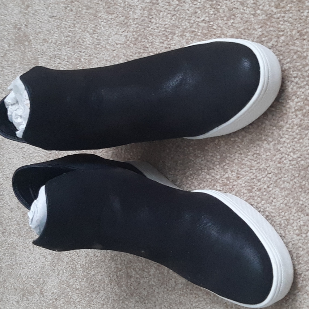 Black Sneaker Wedge